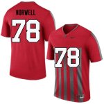 Men's Ohio State Buckeyes #78 Andrew Norwell Throwback Nike NCAA College Football Jersey Stability CBE7244YG